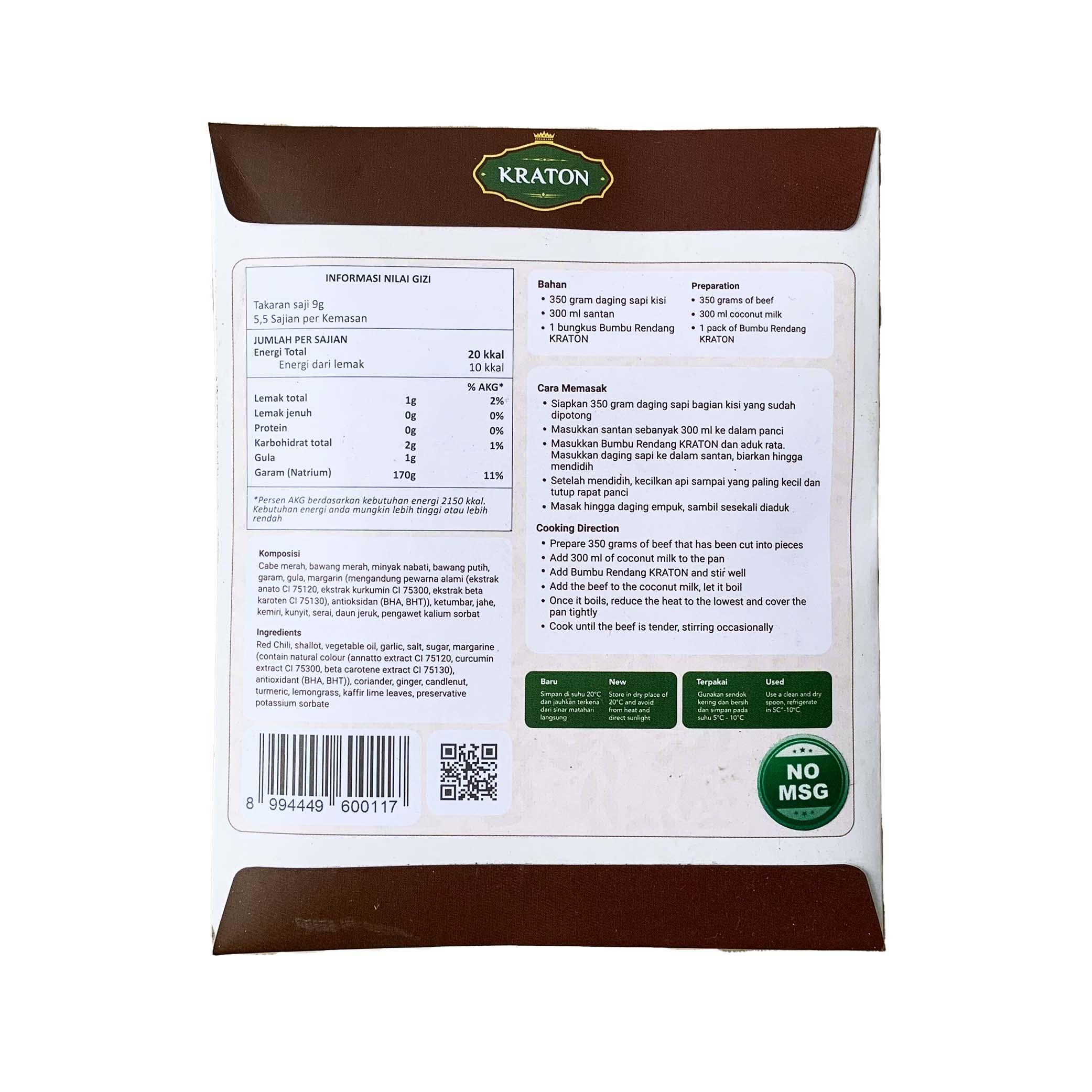 Kraton Rendang 42 gram Inter Buana Mandiri