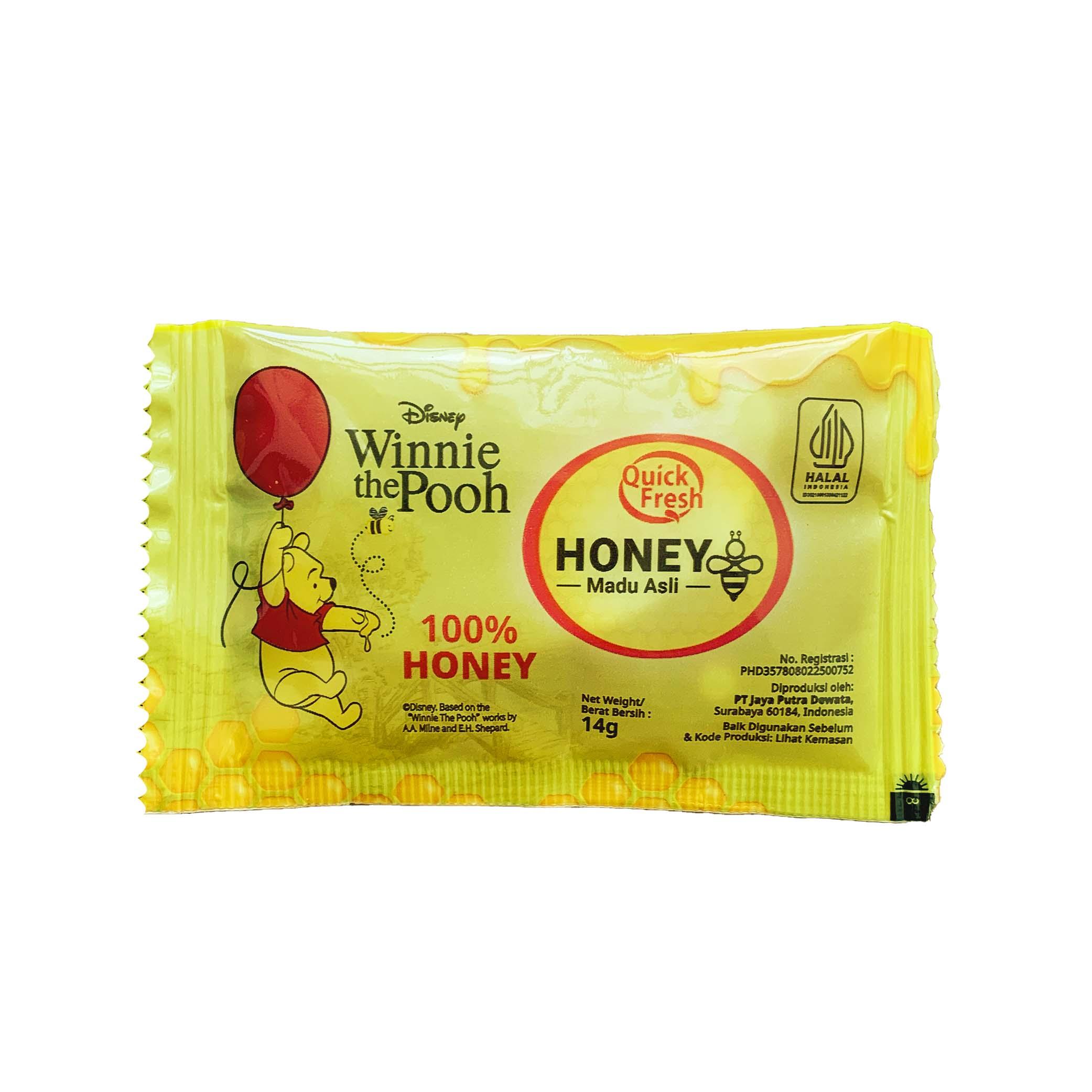 Quick Fresh Honey Winnie The Pooh 140g (isi 10 sachet) Inter Buana Mandiri