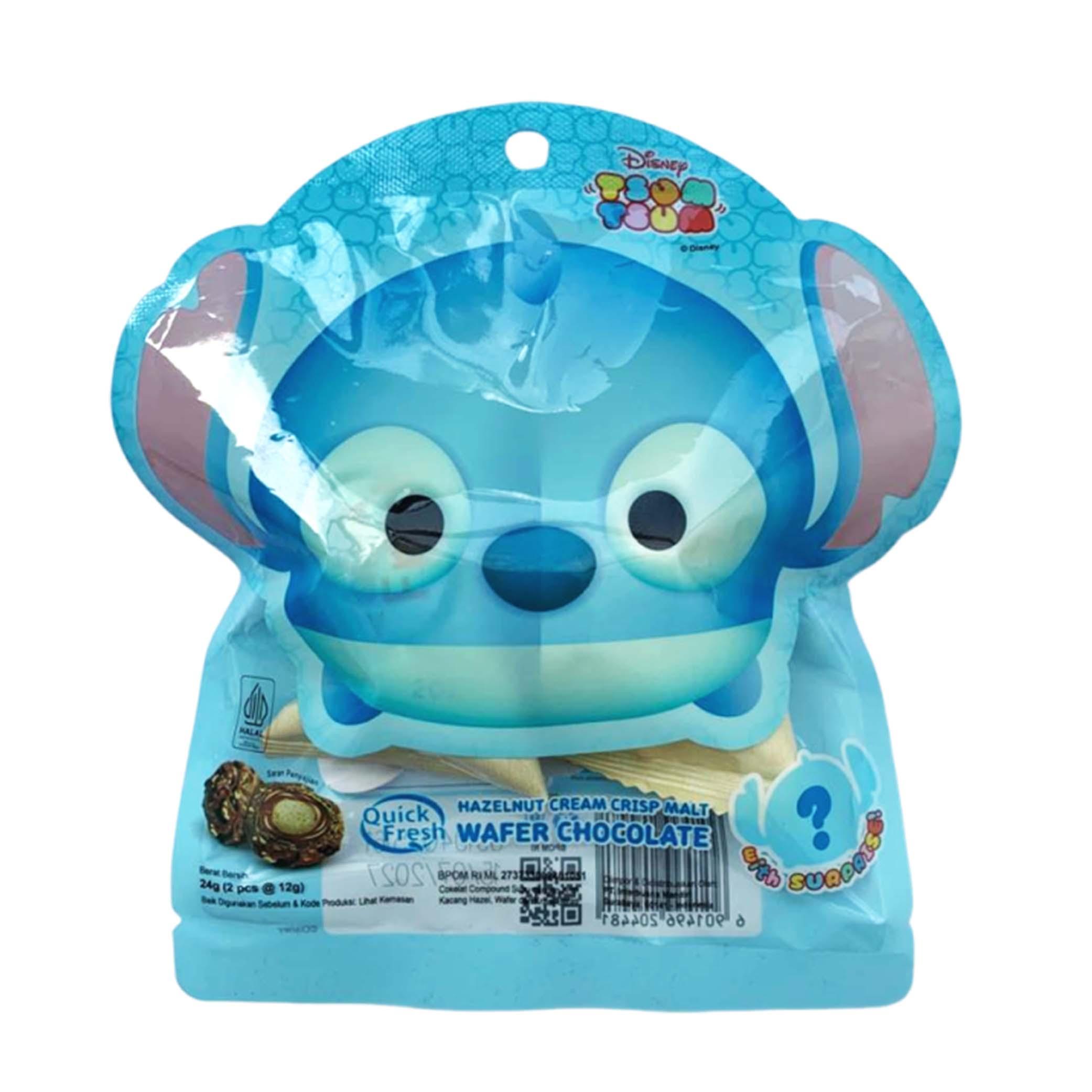Quick Fresh  Hazelnut Cream Crispy Wafer Chocolate - Disney Tsum Tusm Series Inter Buana Mandiri