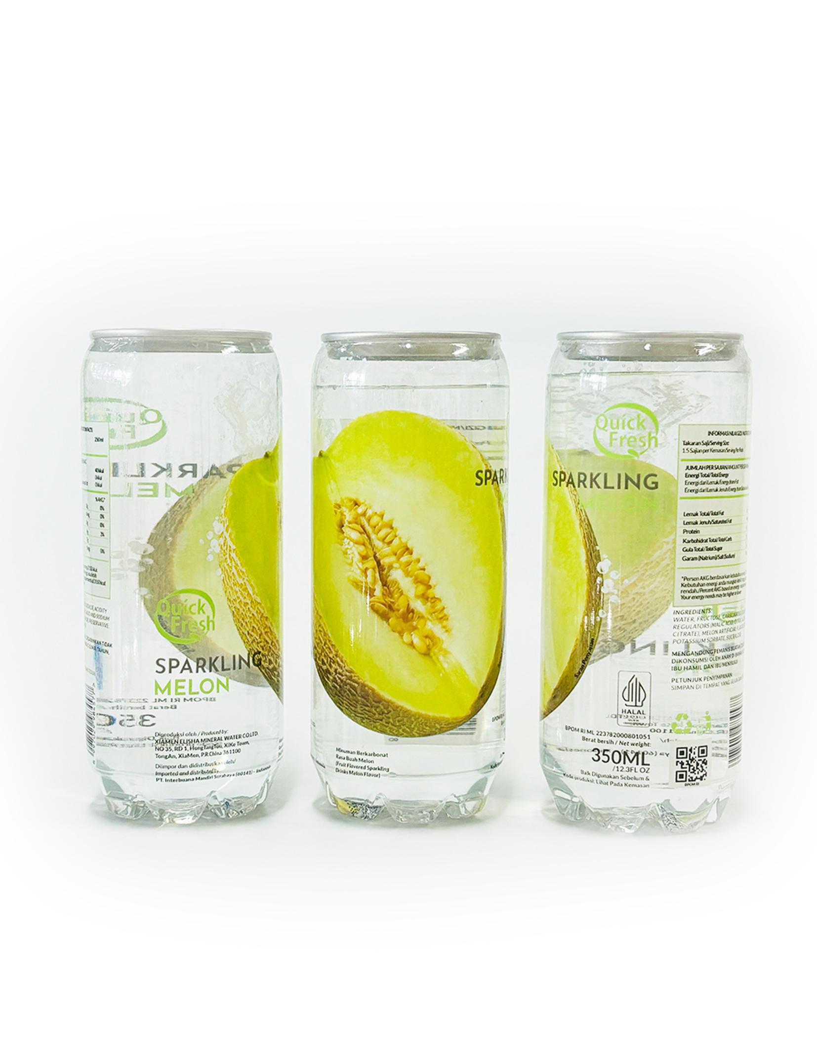 Quick Fresh Fruit Sparkling Drink Melon Inter Buana Mandiri