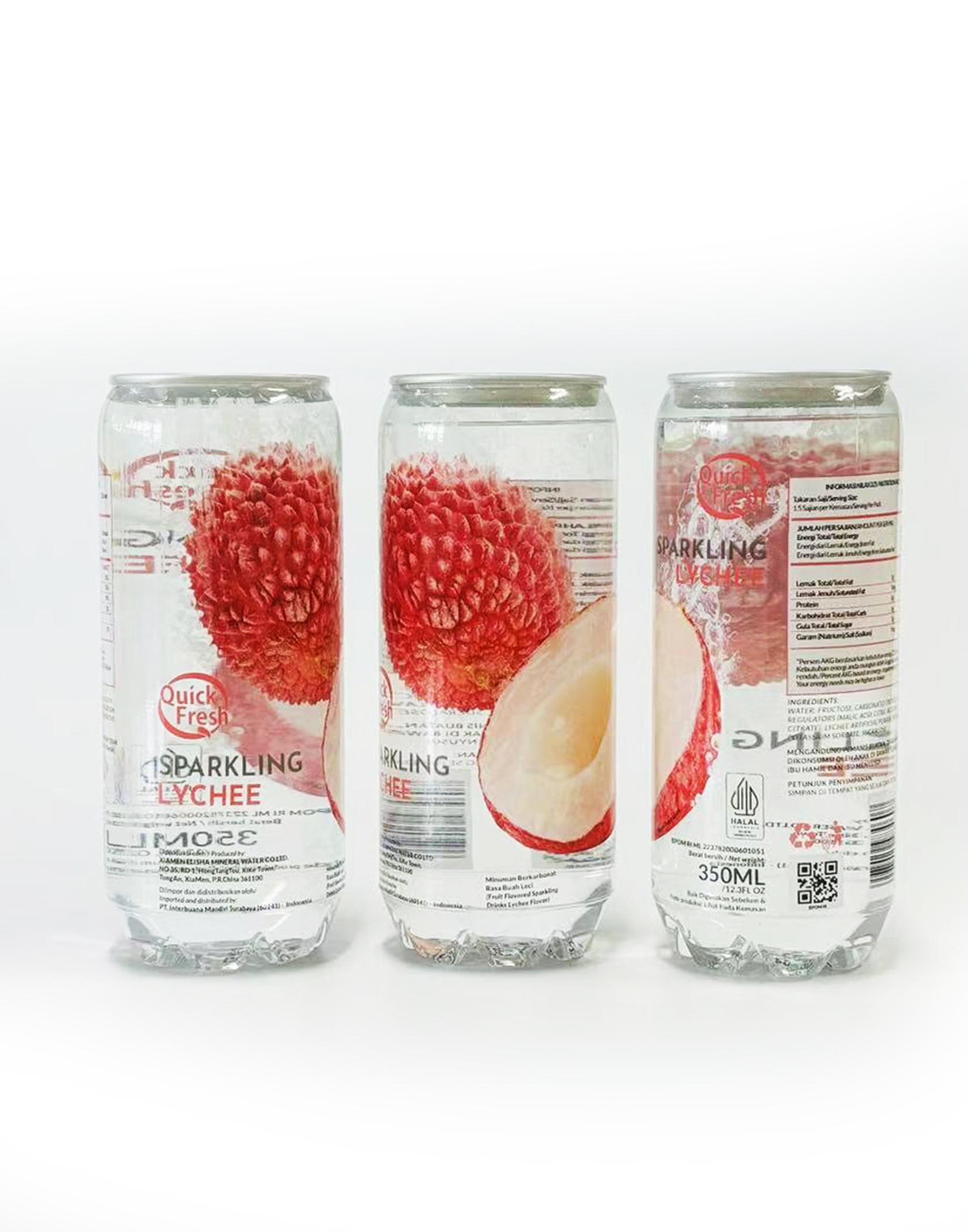 Quick Fresh Fruit Sparkling Drink Lychee Inter Buana Mandiri