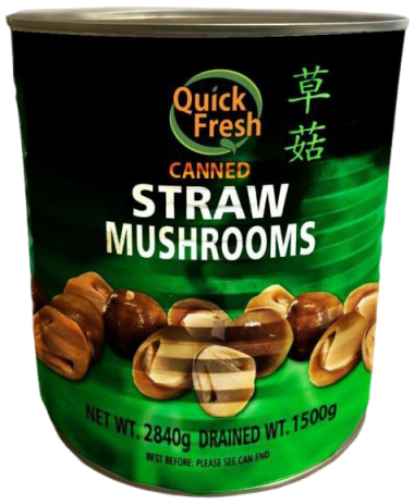 Quick Fresh Canned Straw Mushrooms Inter Buana Mandiri
